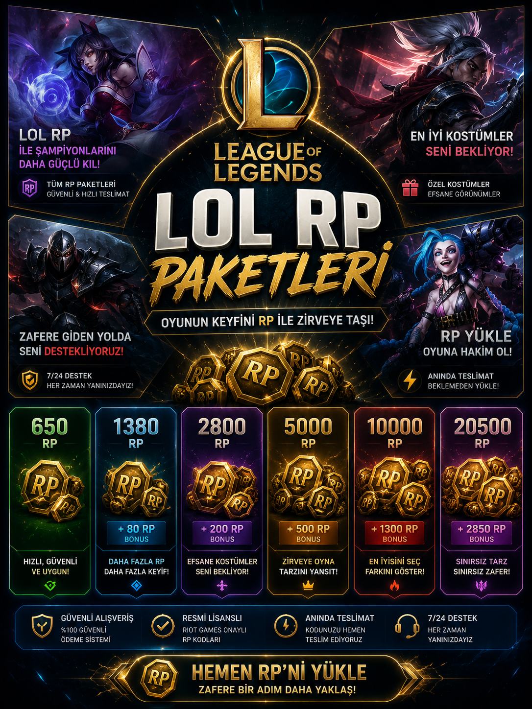League of Legends RP E-Pin