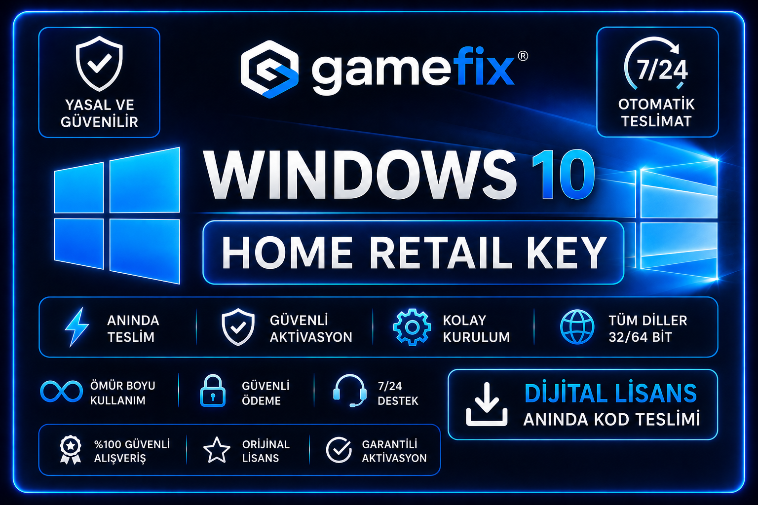 Windows 10 Home Retail Key