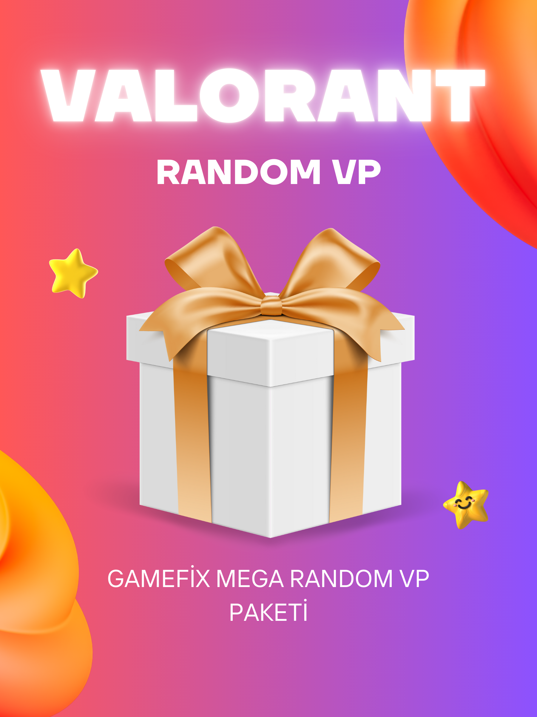 Valorant Mega 4X Random VP Paketi